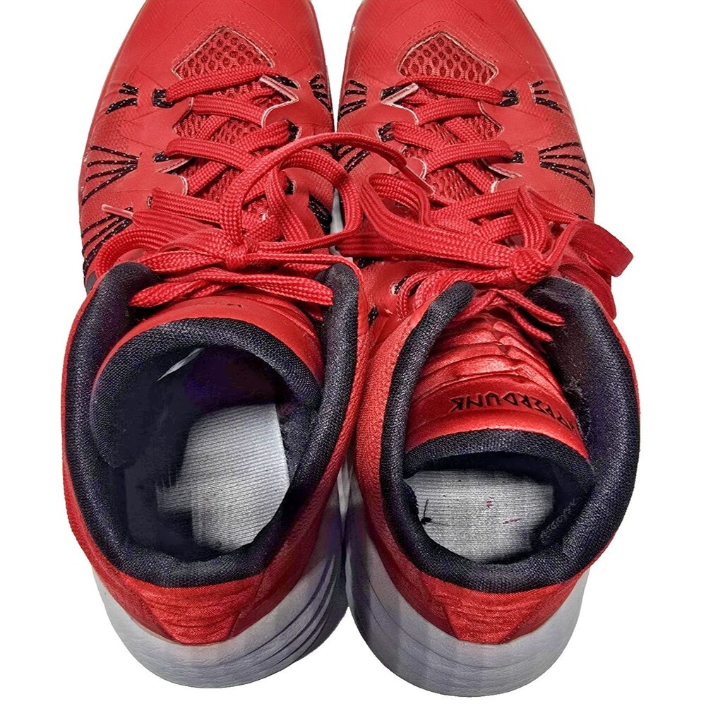Nike Hyperdunk 2013 Mens Size 10.5 Red Gray High Top Basketball Shoes 599537-600 - Picture 7 of 10